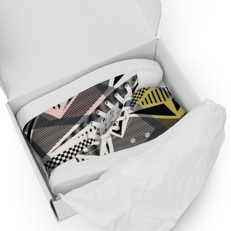 Men’s high top canvas shoes